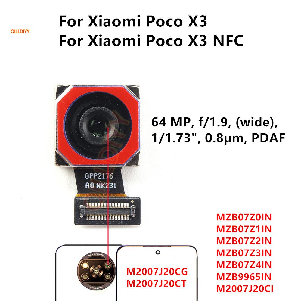 Rear Front Camera For Xiaomi Poco X3 Pro GT NFC Facing Frontal View Selfie Backside Flex Small Back Camera Module Parts