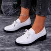 Women's Shoes 2024 Brand Loafers Women's High Heels Fashion Butterfly-knot Office and Career Hot Sale Round Toe Solid High Heels