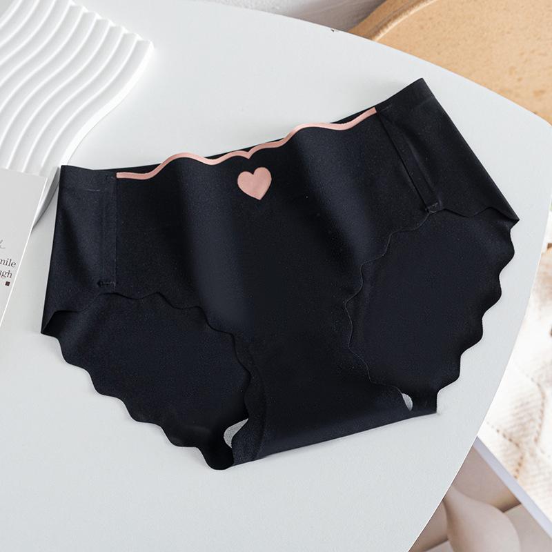 Women's Ice Silk Seamless Mid-Waist Briefs - Summer Thin Style, Plus Size, for Teenage Girls