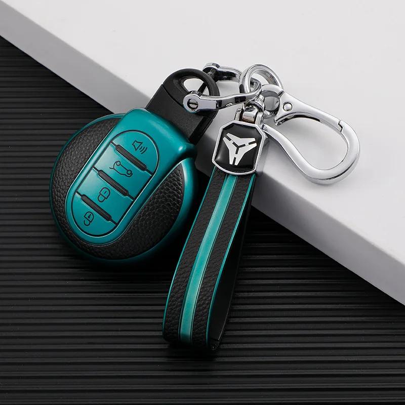 Fernbedienung Autoschlüssel Schutzhülle Lederbezug Halter Zubehör Schlüsselanhänger Hülle Tasche für BMW MINI Cooper F56 F54 F55 F56 F57 F60