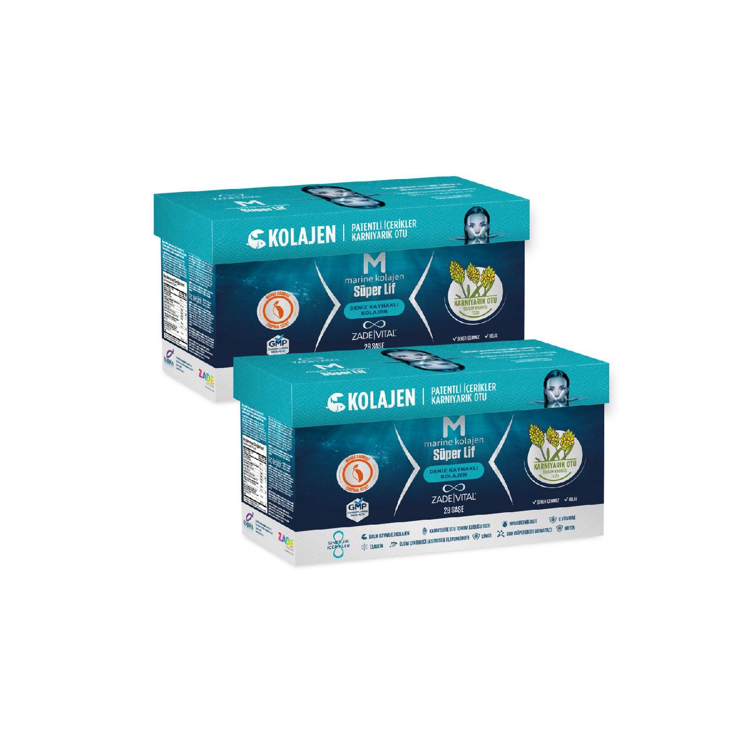 

Marine Collagen Super Fiber Hydrolyized Fish Collagen (56 Dust Sash) 2 Boxes
