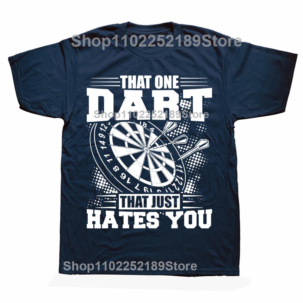 Lustiger Dartspieler Dartspieler Der Eine Darts T-Shirts Grafik Baumwolle Streetwear Kurzarm Geburtstagsgeschenke Sommerstil T-Shirt Männer
