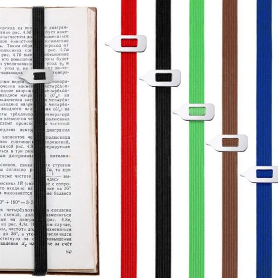 Elastic Bookmarks Metal Pointer Reading Node Locator Bookmarks Imprint Free Locator Bookmarks Practical Tool