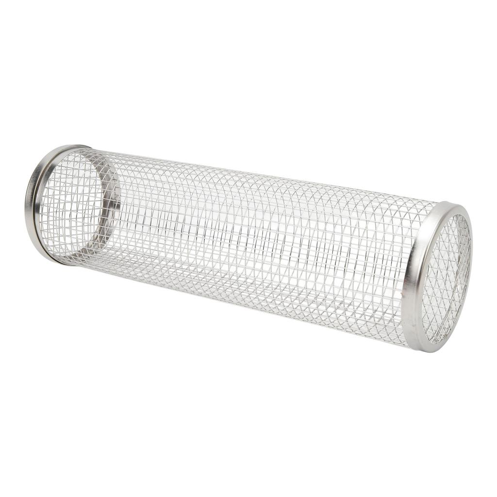 Universal Rotisserie Grill Basket Stainless Steel Round Rotisserie Crisping Basket Accessory for Outdoor BBQ L