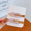 2/3/4/6 pezzi fermagli per capelli in acetato per trucco coreano moda oro bianco glitter per capelli copricapo ragazze donne accessori per capelli