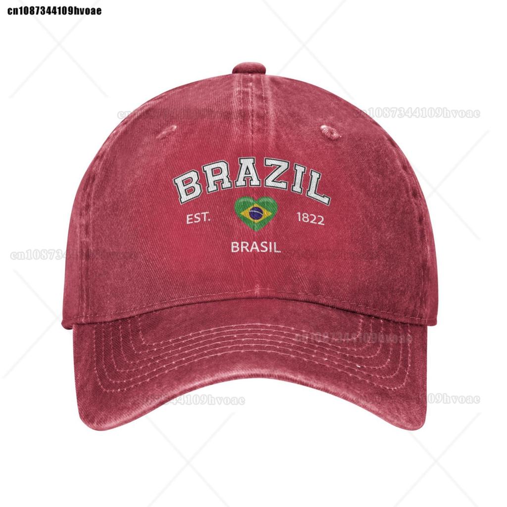 Fashion Flag Hats Brazil EST.1922 Baseball Cap Unisex Adjustable Summer Sport Caps Brasil Sandwich Caps Snapback Golf Hat