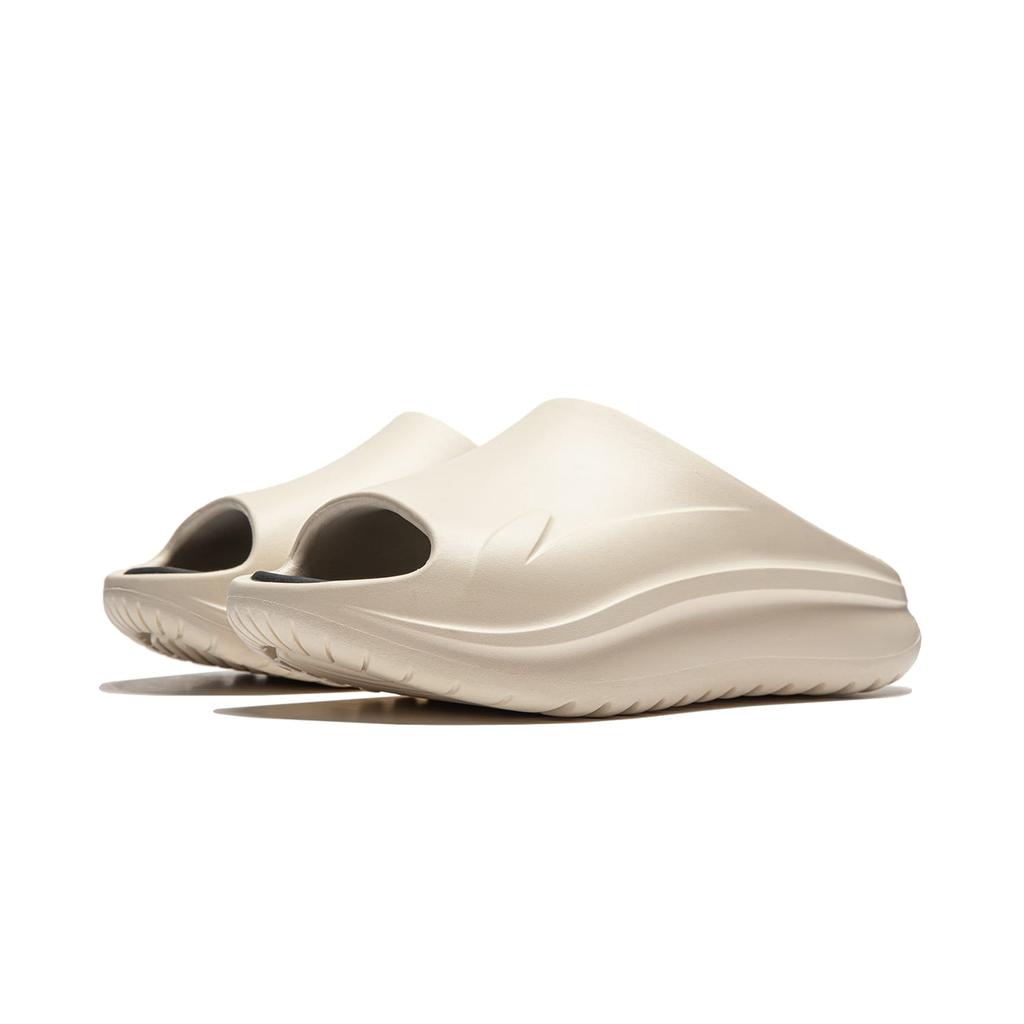 Li Ning SOFT SLIPPER Slide Slippers Unisex Rock White Gray AGAU003-1