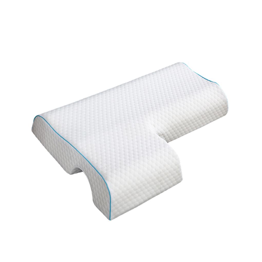White Neck Support Memory Pillow For Ultimate Pain Relief And Comfort Sleeping Pillow For Couple