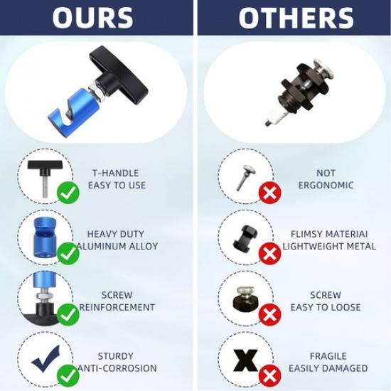 1PCS/2PCS Car Shock Prop Strut Stopper Retainer Tool Hood Lift Rod Support Clamp