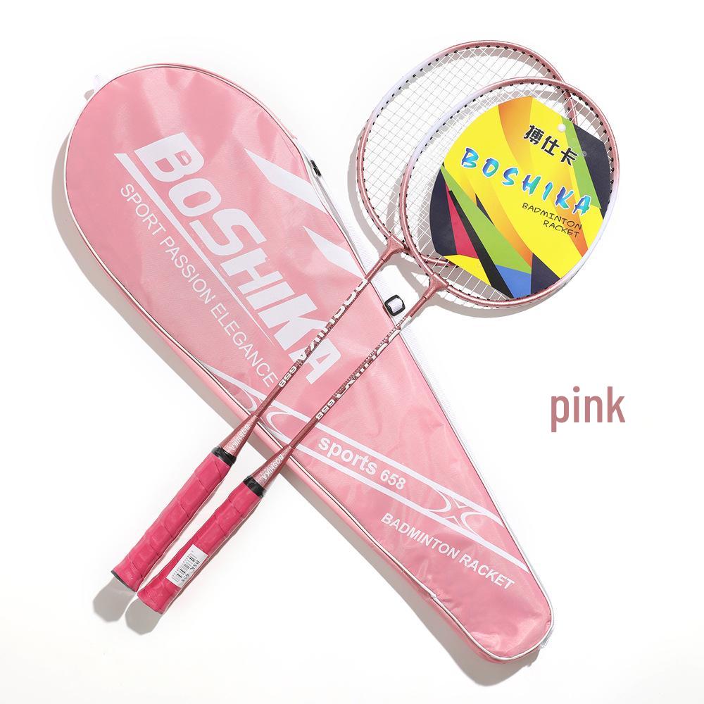 Shuangdi Boshika Alloy Badminton Racket Set for Beginners & Adults