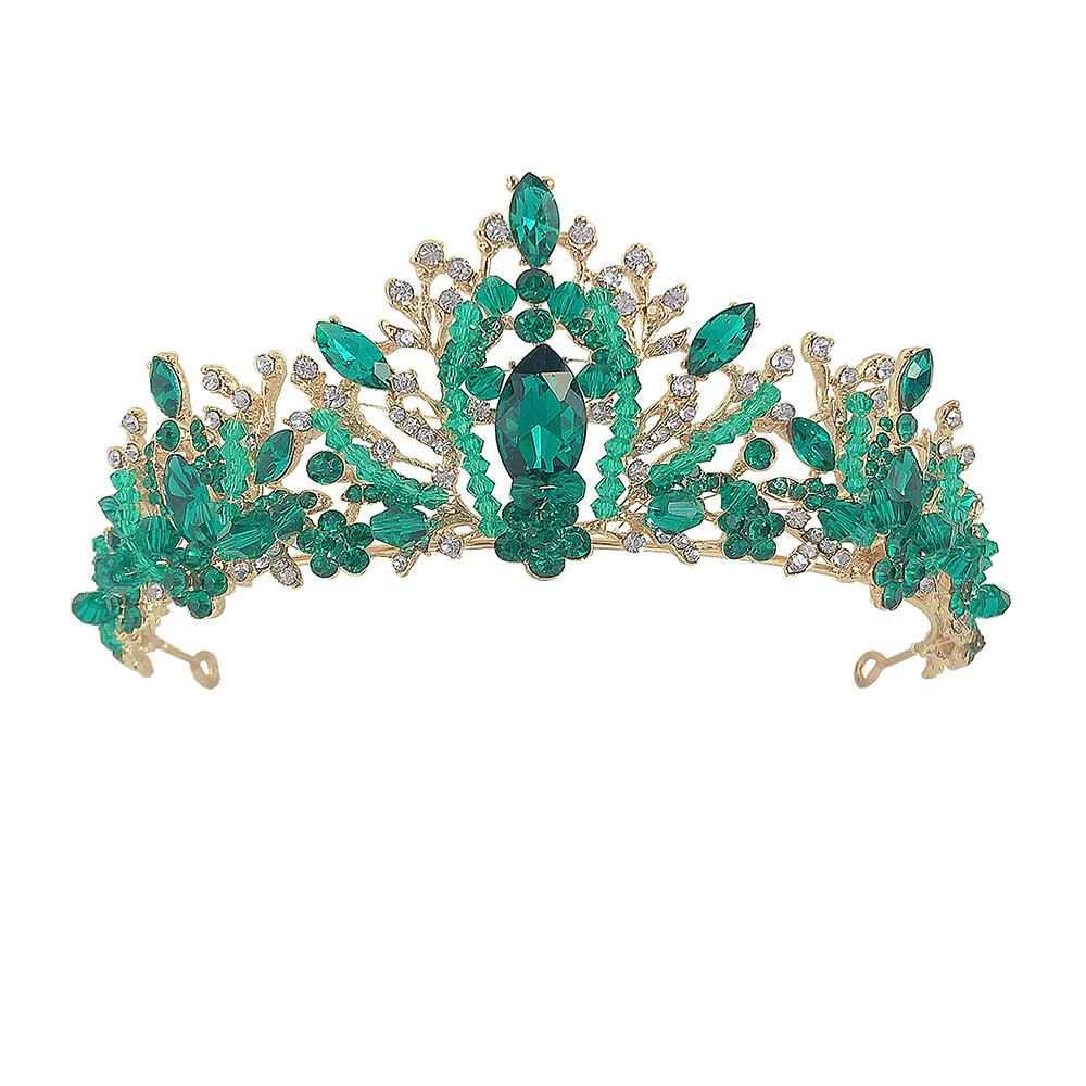 New Bridal Headwear Golden Crystal Handmade Adult Crown Headband Wedding Accessories Wedding Hair Accessories for Women