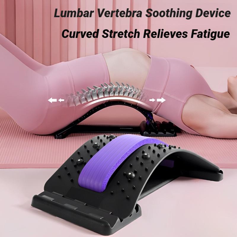 Adjustable Back Stretcher for Waist Neck Pain Relief Multi-Level Massager Lumbar Cervical Spine Support Yoga Fitness Device