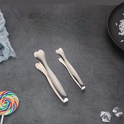 Creative, Stainless Steel, Heart-shaped Clip, Ice Skating Clip, Stainless Steel, Mini Food Clip, Fruit Clip, Nut Clip
