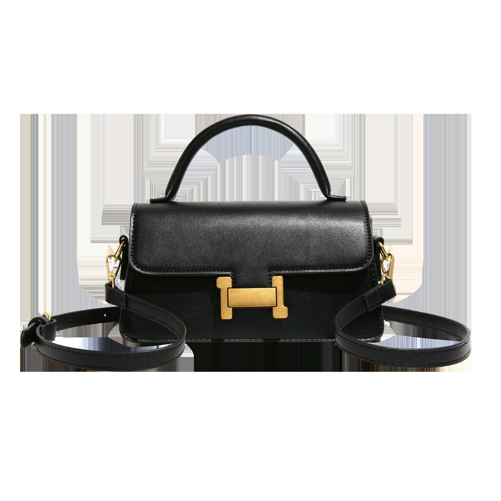 Square Bag Female Autumn And Winter New Buckle Fashion Simple Texture Single Shoulder Crossbody Bag This Year'S Popular Handbag