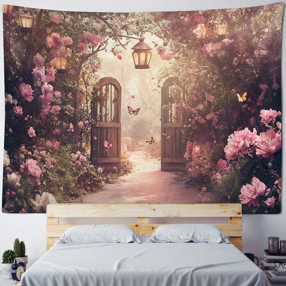 Garden Landscape Tapestry Home Decoration Art Wall Hanging Hippie Bedroom Wall Background Blanket Bed Sheet Sofa Coverage