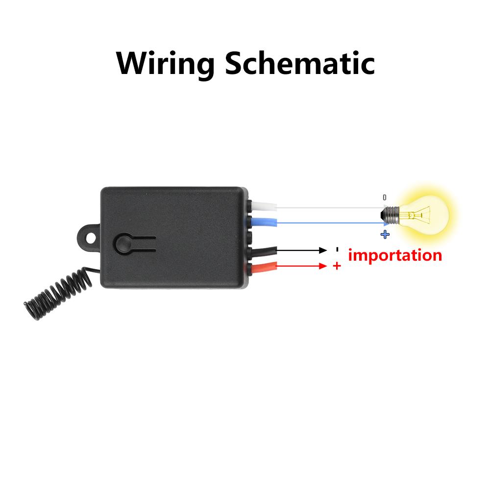 433Mhz RF Wireless Relay Remote Control Switch DC 5-60V 10A Smart Switch Receiver Self locking/Interlocking/Jogging/Delay Relay