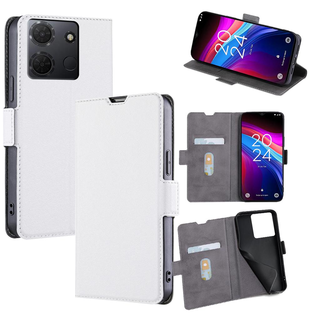 

Для TCL 503 Чохол Тримач для карток Шкіряний чохол для телефону White