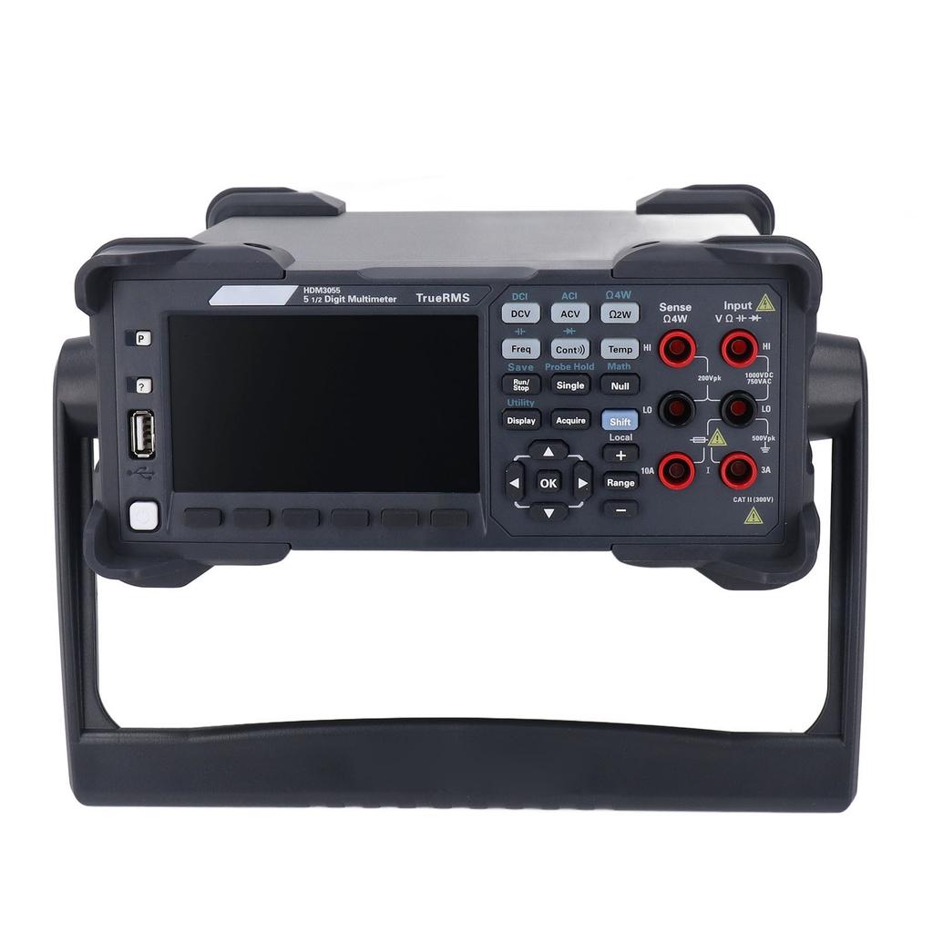 LCD Dual Display Digital Multimeter High Accuracy 5 1 2 Digit Desktop Multimeter Set 100‑240V US Plug