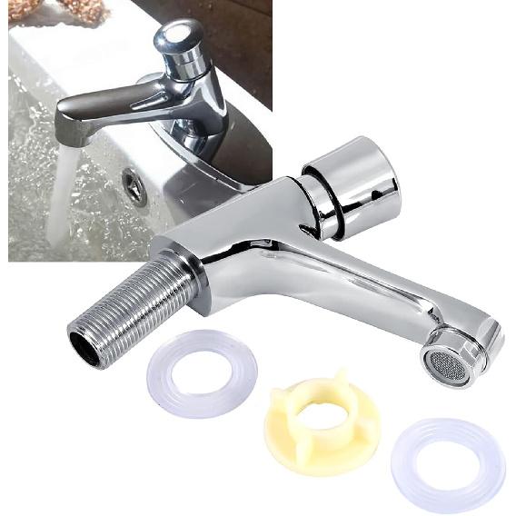 Single Hole Bathroom Faucet, Face Basin Faucet for Bathroom Sink Restroom Faucet Cold Water Faucet for Home or Outdoor G1/2