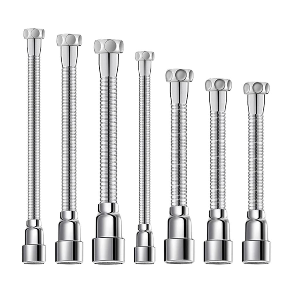 1PCS Stainless Steel Kitchen Faucet Extender Nozzle Aerator Bendable Home Kitchen Supplies Water Pipes Faucet Extension Pipe