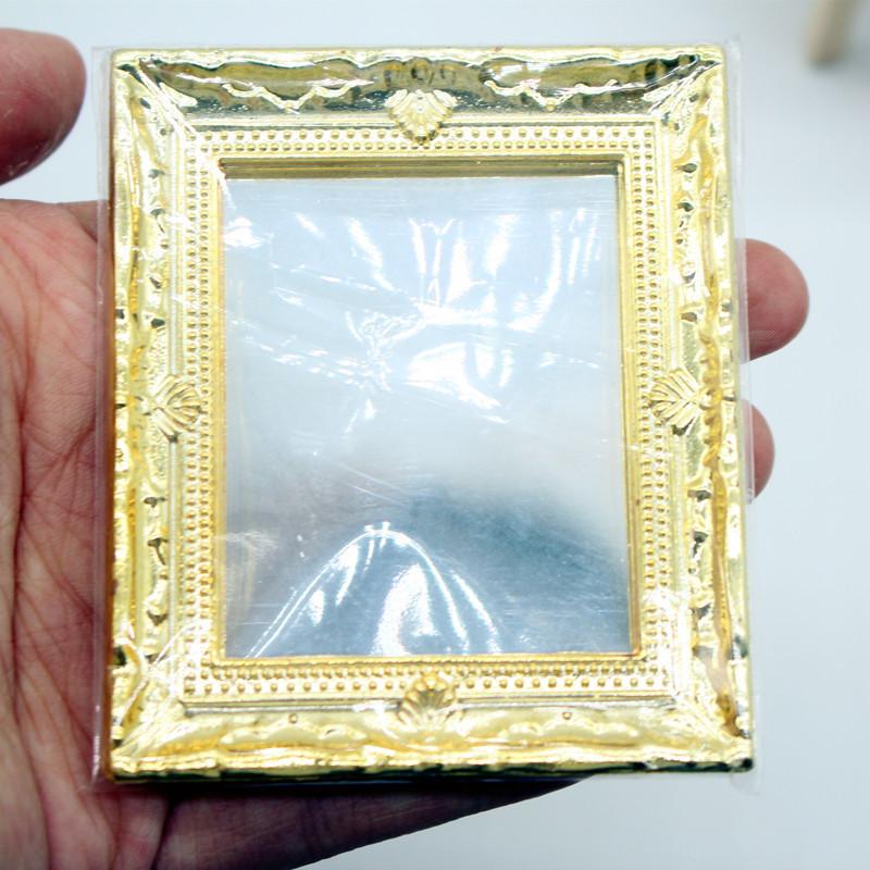 

Miniatures Dollhouse Miniature Photo Frame Antique Manny Frame Oil Painting DIY Doll House Decorative Accessories