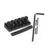 Electric Guitar String Lock Nut with Headstock String Retainer Bar Screw Hex Wrench ReplacementBlack(GE99)