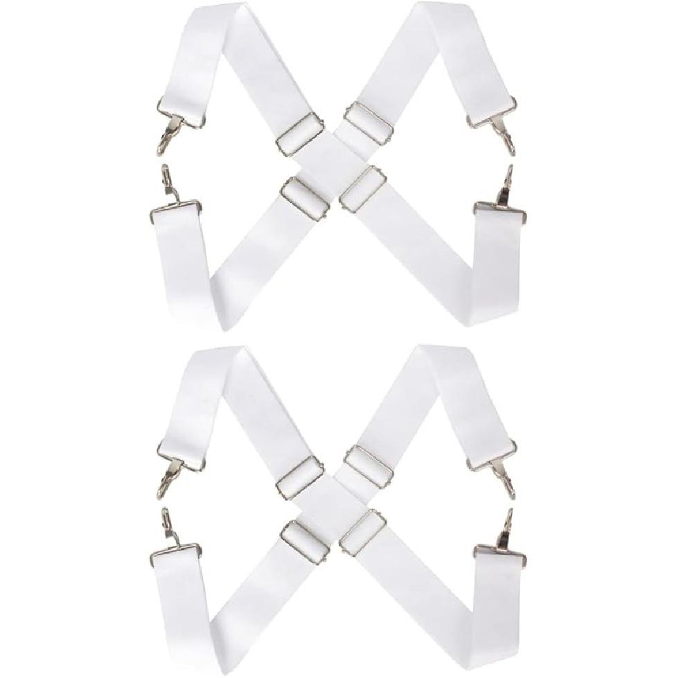 

Смутно 2 шт. Парадные маршевые ремни Металлический держатель Регулируемый слинг Крест Малый барабан Плечевой ремень Барабанный инструмент Белый зажим Ремень 144x5x1cmx2pcs