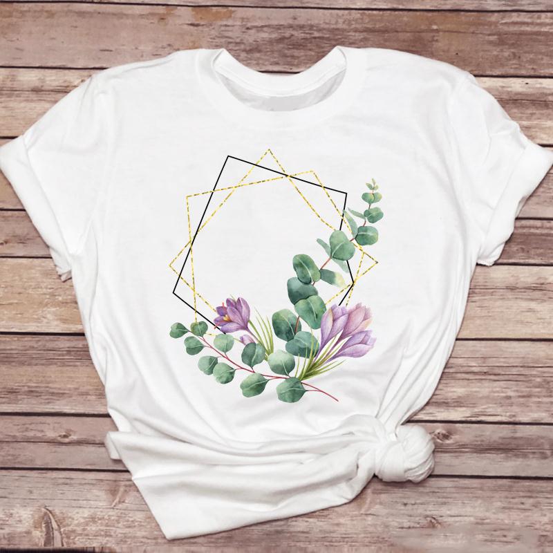 Clothes For Women Cartoon Kawaii Ladies Short Sleeve Casual Summer Print Female Clothes Fashion Tops Tshirt Natural Scenery