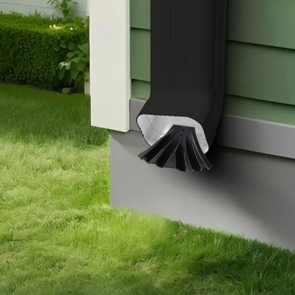 Lawn Protection Downspout Extender Garden Watering Solution White Easy Installation Rain Diverter Efficient Water Disperser