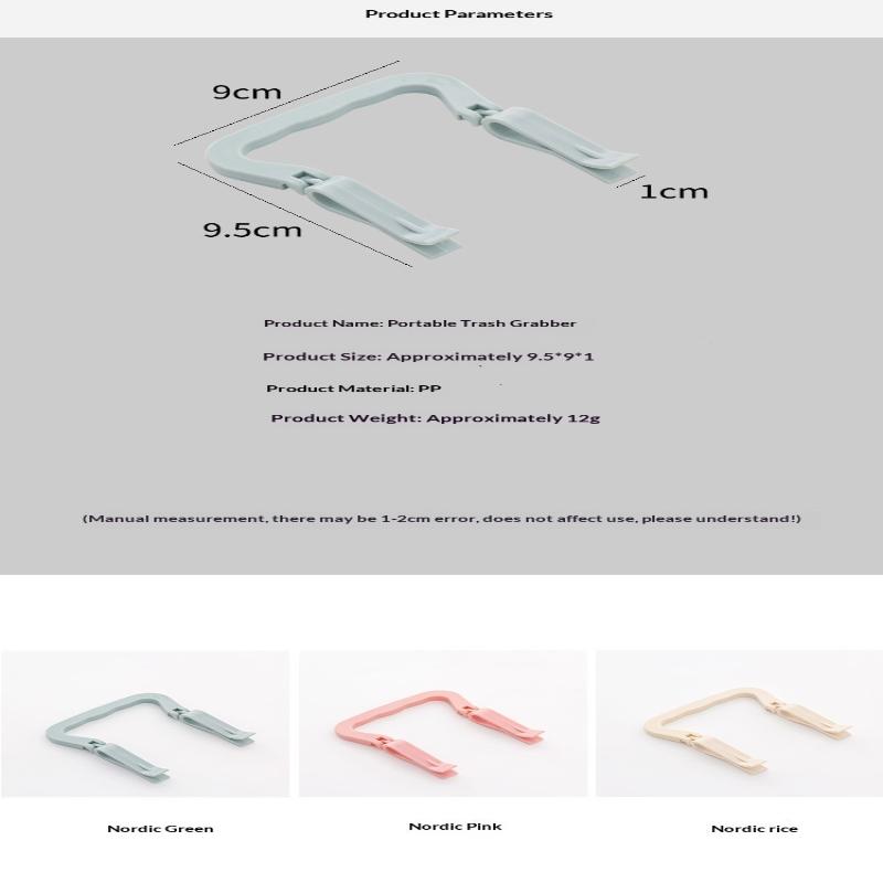 2Pcs Garbage Bag Storage Fixing Clip, Household Creative Anti-Skid Clip, Buckle Bucket Edge Clip, Card Holder, Rubbish
