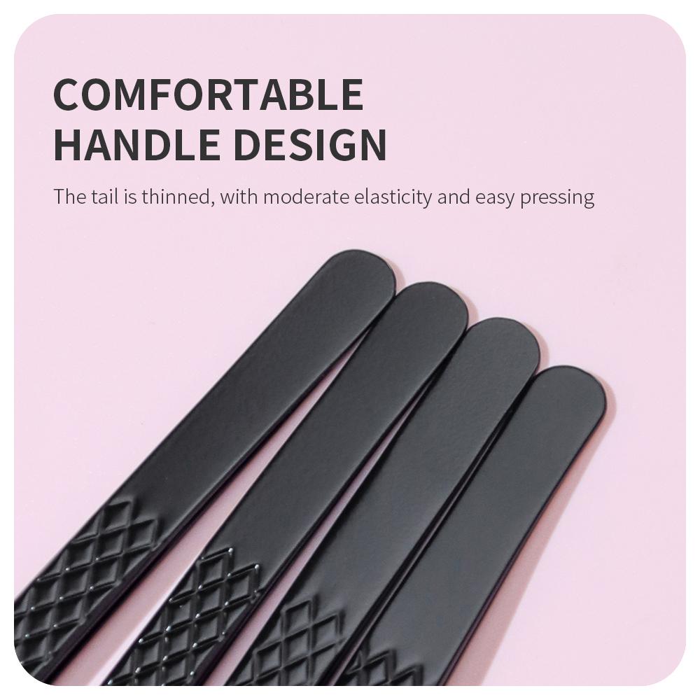 ANNAFRIS High-end Fiber Tip Lash Tweezers Stainless Steel Straight Head Curved Tip Eyelash Extension Tweezer Makeup Tools
