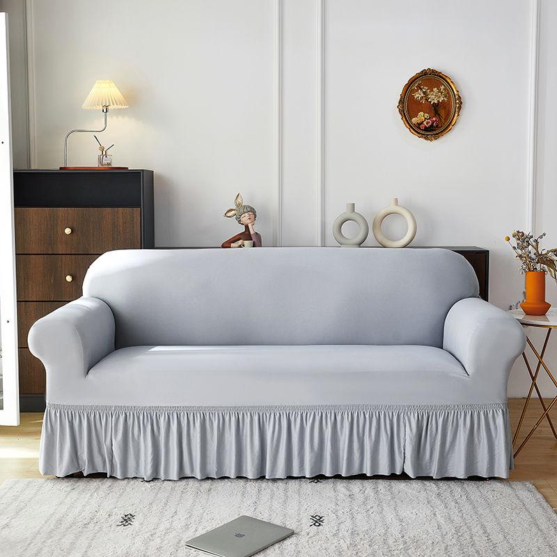

Роскошный эластичный чехол для дивана с юбкой - Мягкий, дышащий и нескользящий защитный чехол для дивана из молочного флиса. Подходит для одноместных, двухместных, трехместных и секционных диванов. 1-seat 90-140cm