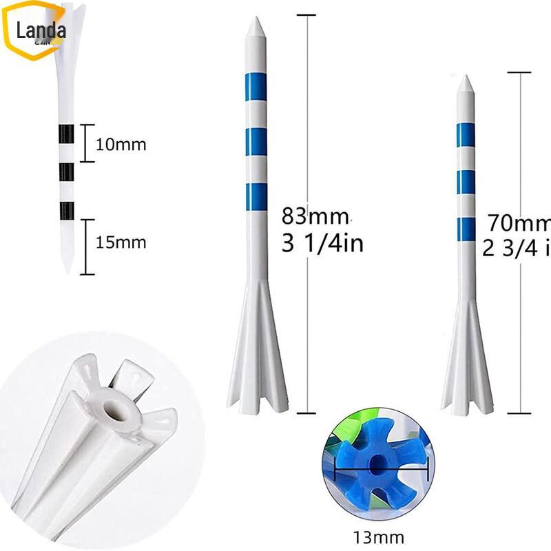 Landa Golf Five-Claw Plastic Golf Tees