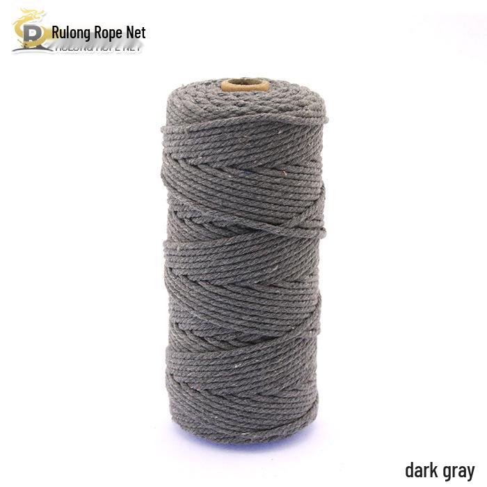 3mm Color Cotton Rope for DIY Handmade Tapestry, Weaving, and Drawstring Projects