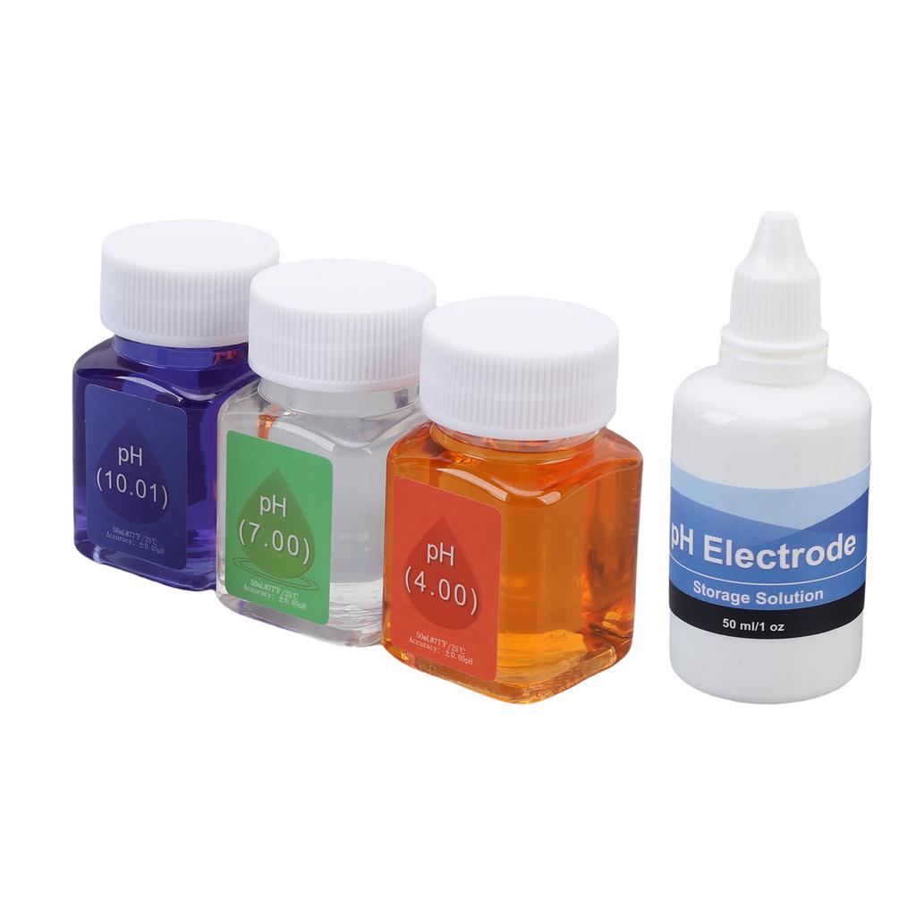 PH Calibration Solution Kit 50ML PH 7.00 4.00 10.01 Calibration Solutions with 30ML PH Probe Protective Liquid