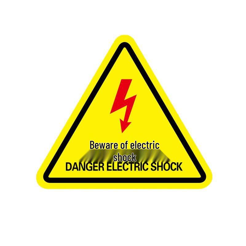 Beware of Electric Shock Warning Stickers