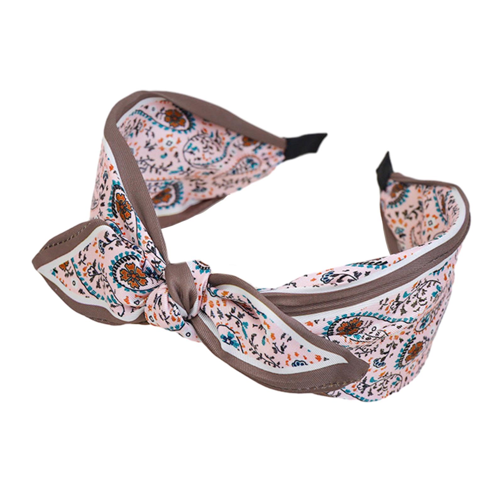 

Тканевая повязка на голову для женщины с узловым дизайном, нежные повязки на голову, нескользящие повязки на голову, милые повязки для волос, товары для йоги розовый