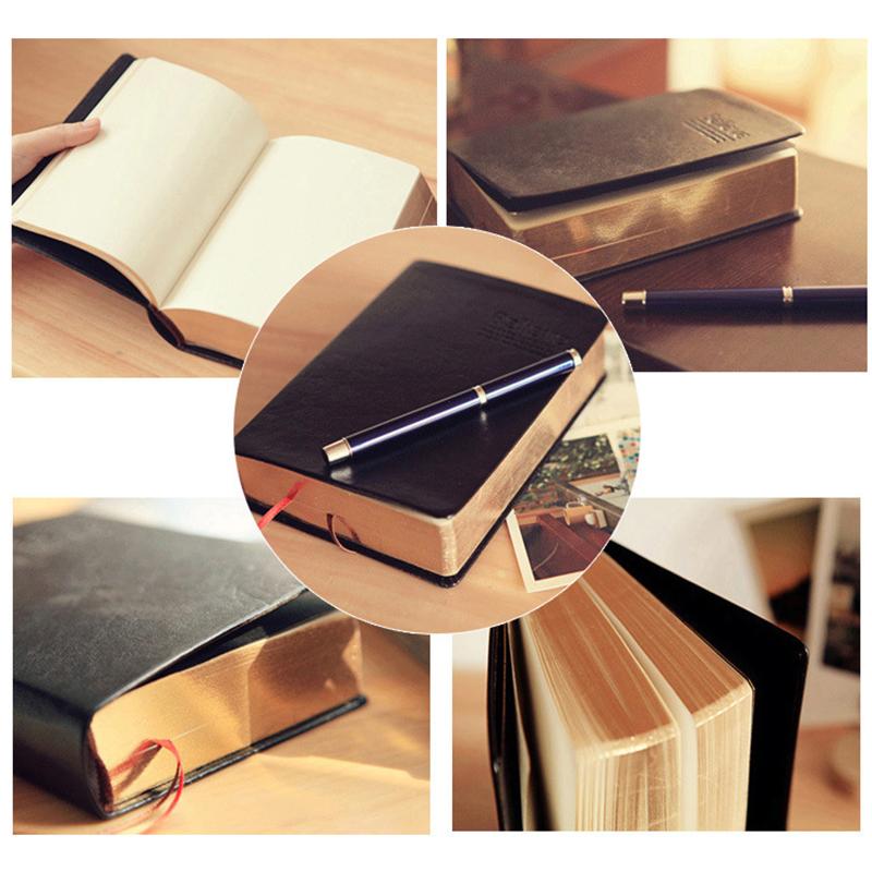 Vintage Thick Paper Notebook Notepad Leather Bible Diary Book Journals Planner