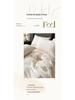 G5Z Light Luxury Embroidery Soft Cotton Bedding Set - Duvet Cover, Fitted Sheet, and Pillowcases.