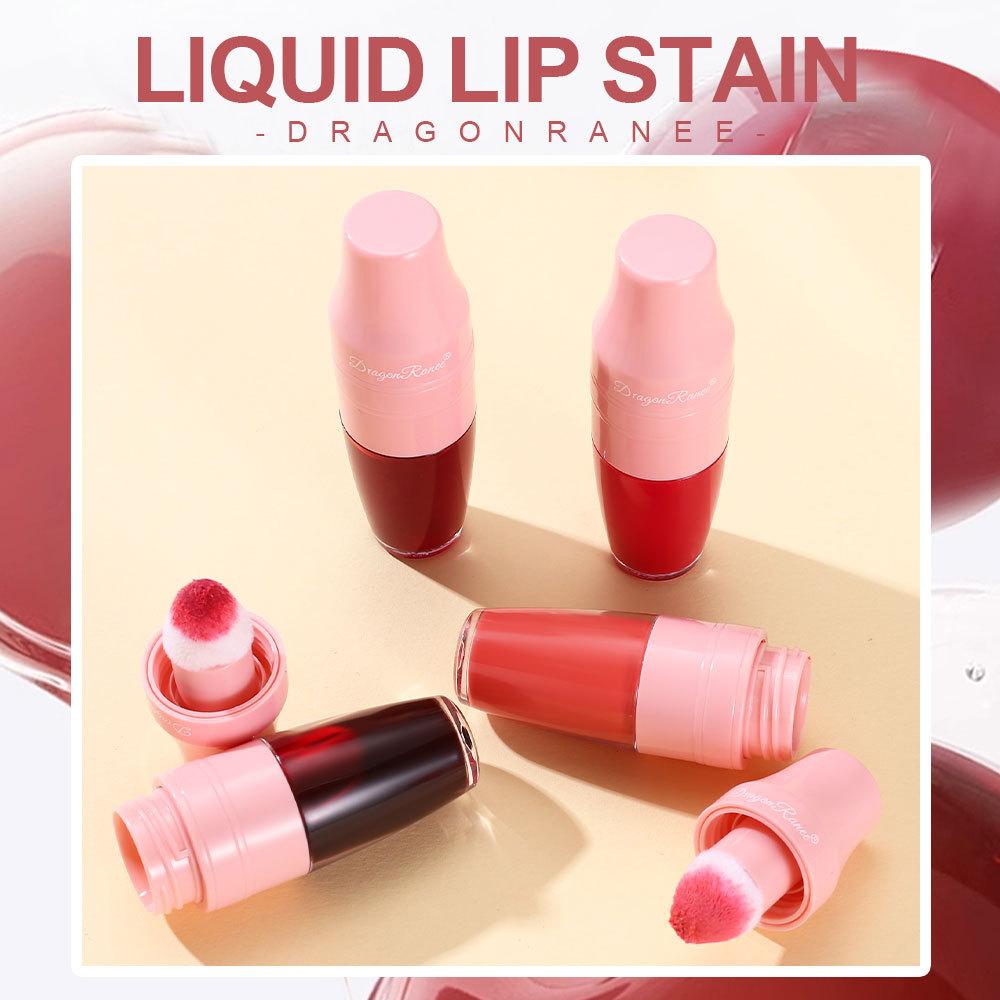 Dragon Ranee Mirror Lip Tint & Blush Liquid - Waterproof, Non-Sticky, Hydrating, All-Day Wear (6 Shades)