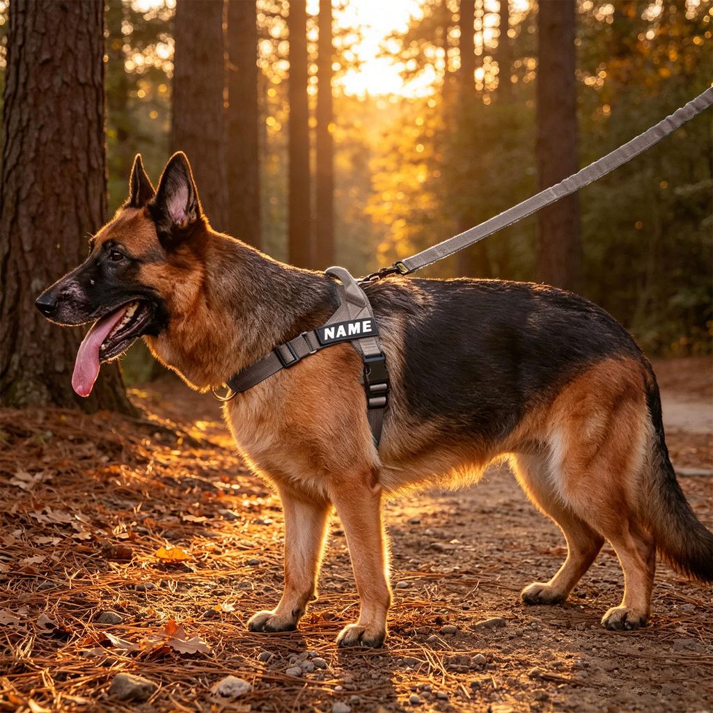 No Pull Dog Harness Front Adjustable Pet Vest Breathable Soft Padded Material Heavy Duty D Ring Sturdy Great Dog Accessories