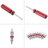 10pcs Tire Repair Tool Set Bug Critter Driver Tire Valve Core Single Head Valve