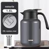 Supor 316L Stainless Steel Insulated Kettle, Large Capacity Teapot & Thermos Flask for Home Use