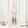 Large Capacity Ballet Shoulder Bag Canvas Mini Bag Pendant Toe Shoes Drawstring Bag  Travel