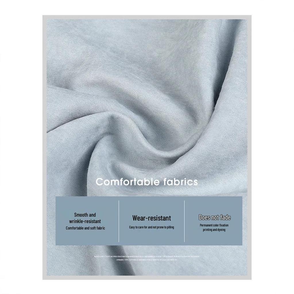 2025 Douyin Sommer Damen Blaue Eisseide Weitbeinige Hose - Lässige & Entspannte Passform