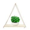 Premium Wood Swing Hanging Rope Wall Mounted Floating Shelves –Plant Flower Pot