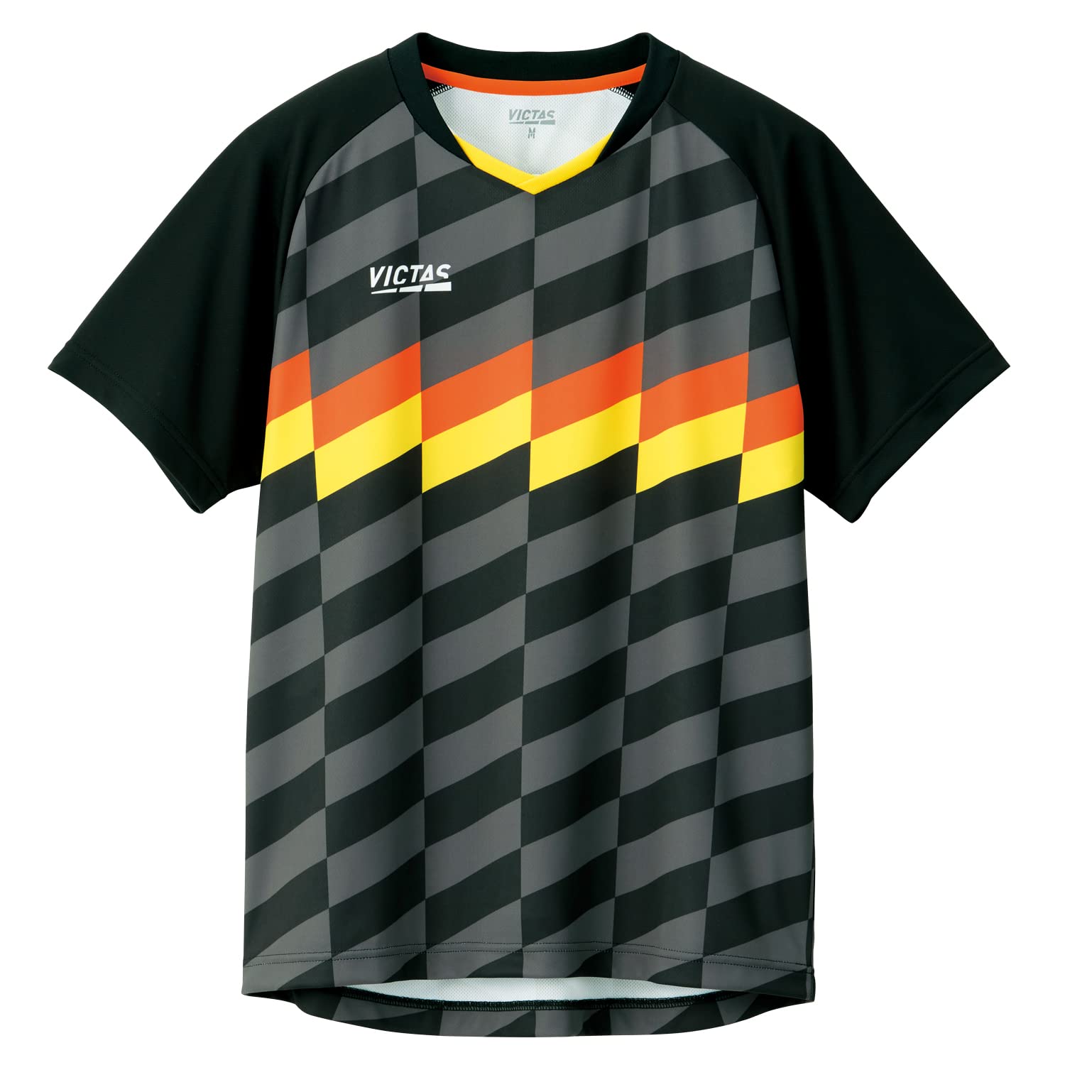 

Table Tennis Shirt Checker Line Game Shirt Table Tennis Officially Approved Black M 612111 [Victus] J.T.T.A (Japan Association) (1000)