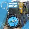 Outdoor Prayer Compass Allah Compasses For Backpacking Allah Direction Prayer Pendant Keychain For Camping Hiking Mountaineering