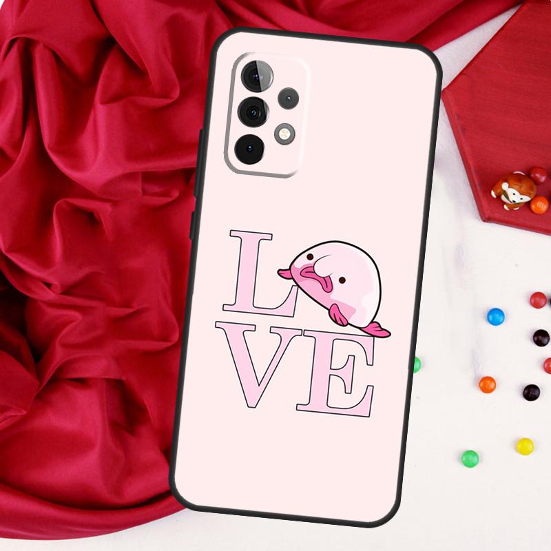 Cute Blobfish For Samsung Galaxy A52 A32 A22 A54 A14 A16 A26 A36 A56 A55 A35 A05 A06 A15 A53 A33 A13 Case
