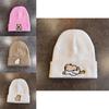 Capybara Womens Animal Embroidered Beanie For Casual Outdoor Wear